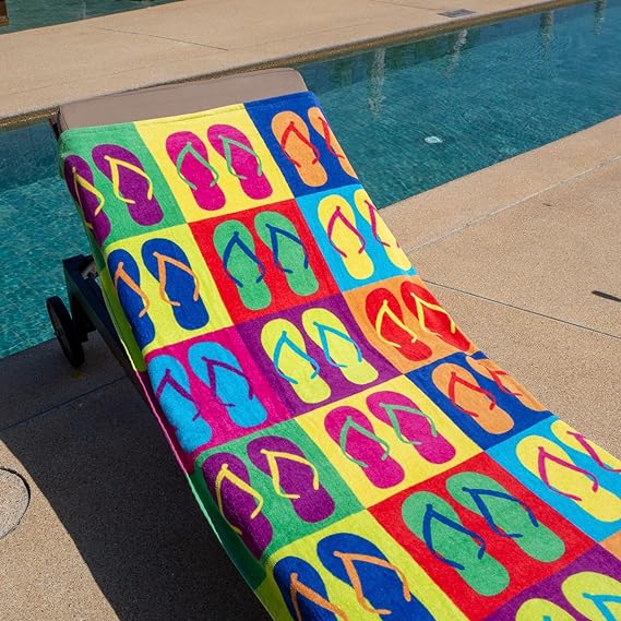 Printed Velour Beach Towel