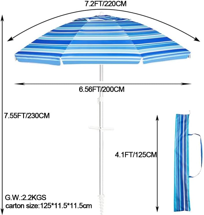 PVC Canopy Beach Umbrella