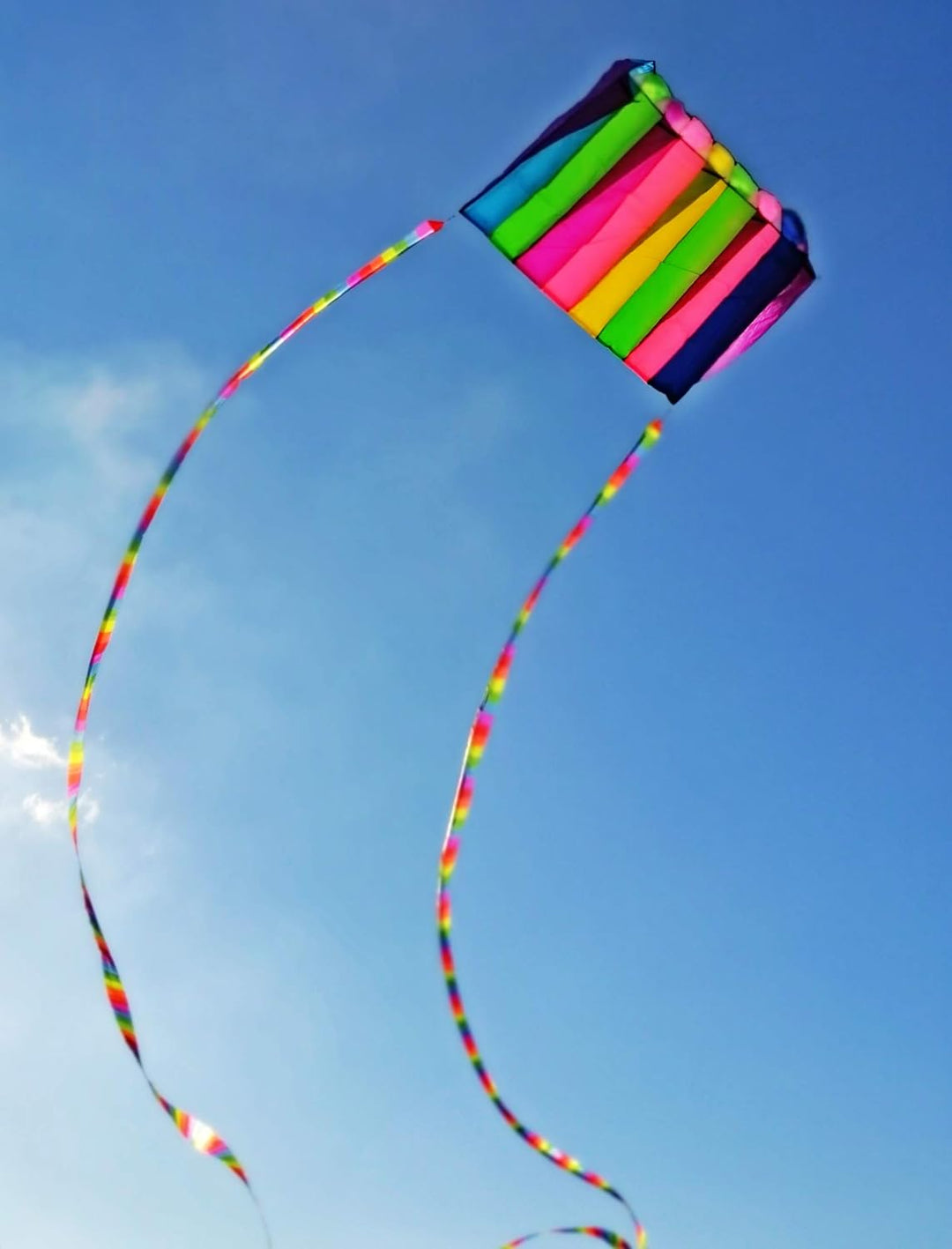 60" Rainbow Kite Tails - Helps your friends find you on the beach - Beach Location Marker