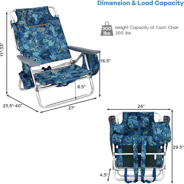 Slot Chair Beach Chair with Flying Sand-Disk Game