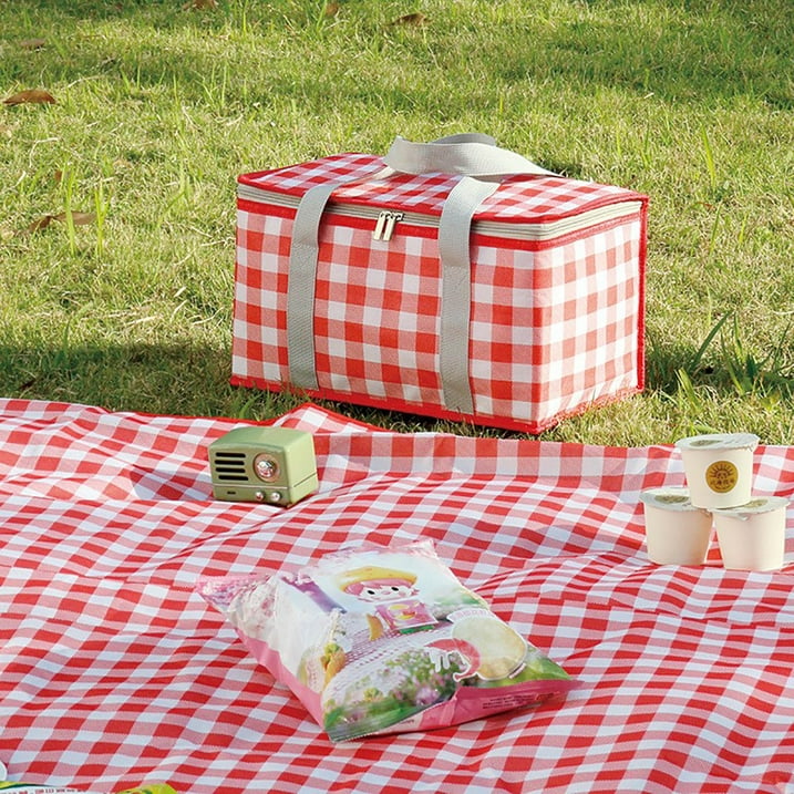 Beach Picnic Basket Tote in Turquoise