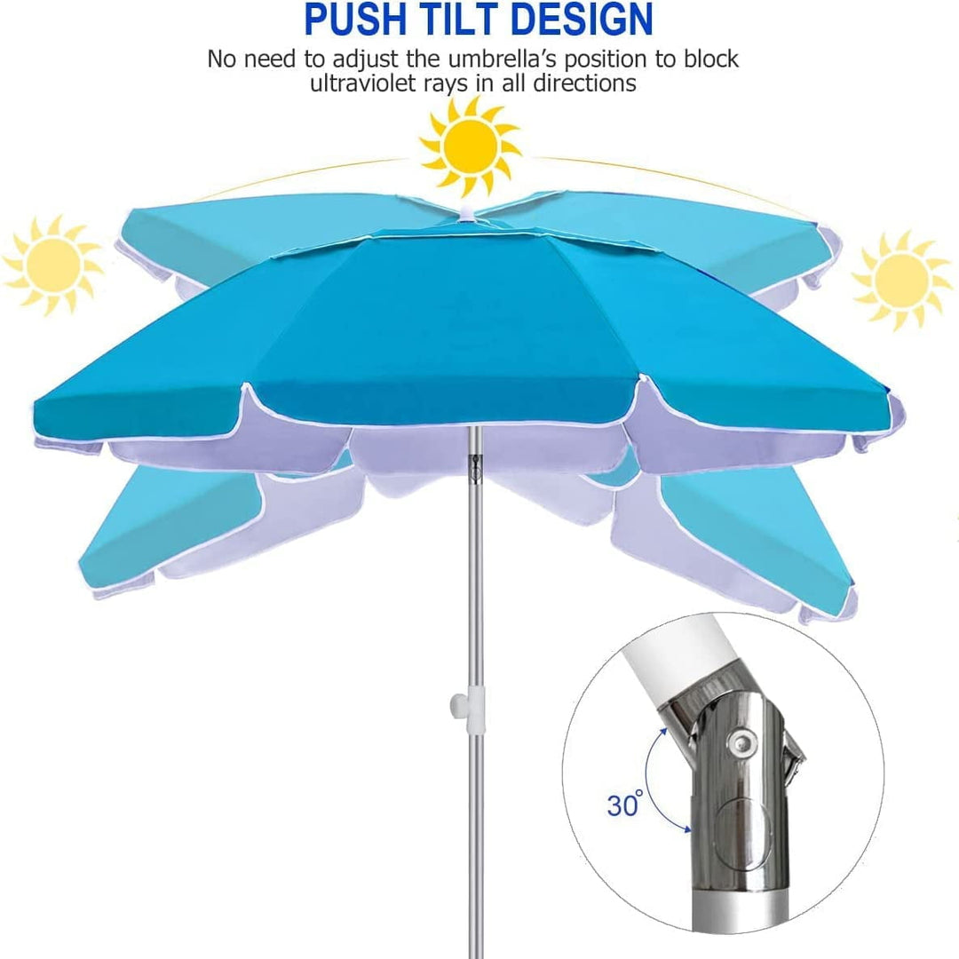 Folded Beach Umbrella