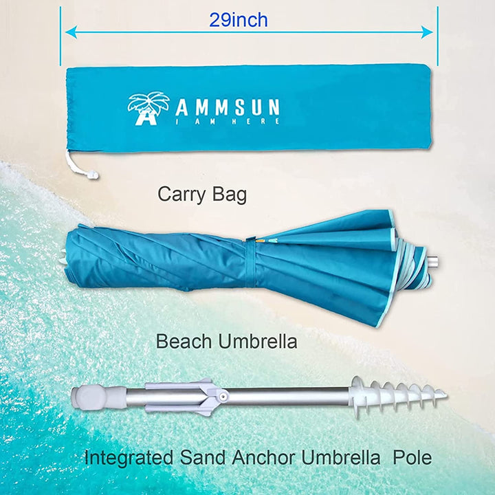 Folded Beach Umbrella