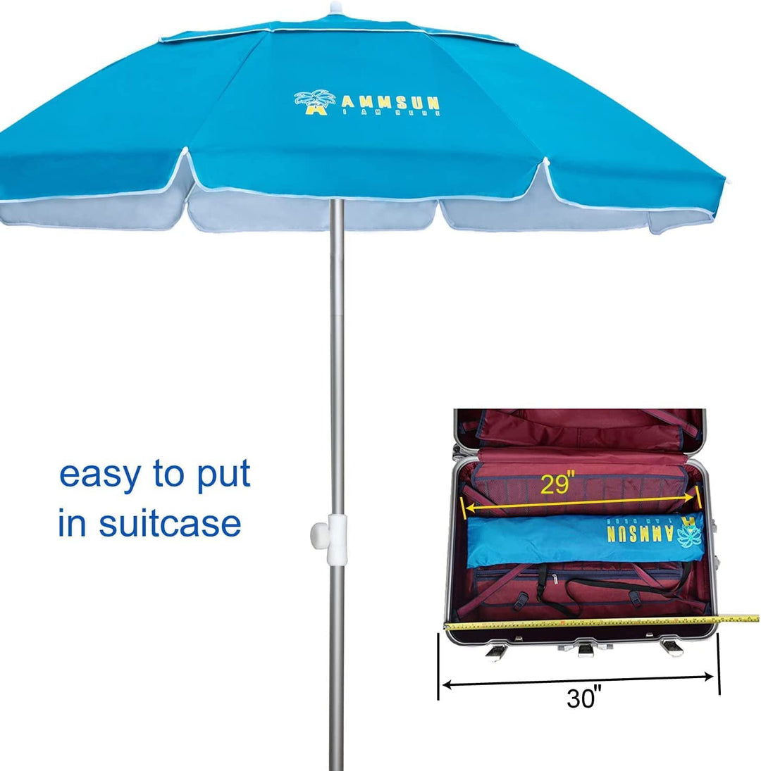 Folded Beach Umbrella