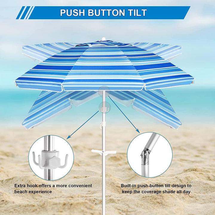 PVC Canopy Beach Umbrella