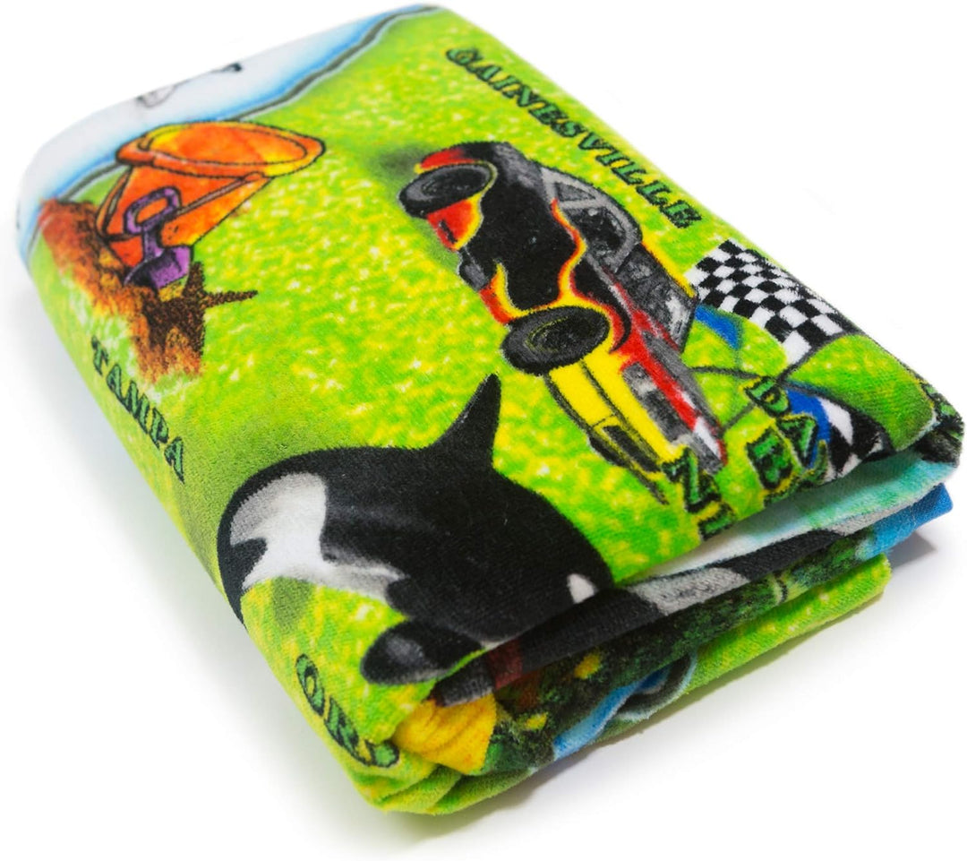 Extra Large Beach Towel and Blanket 54 68 in Wish You Were Here