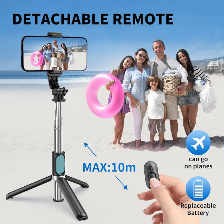 Bluetooth Selfie Stick With Remote