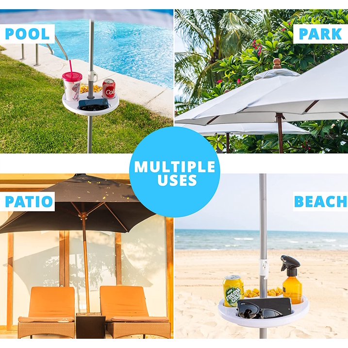 Folding Beach Umbrella Table Tray