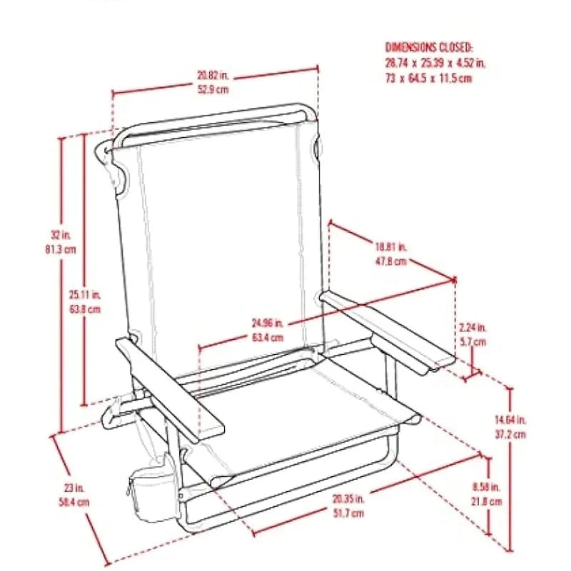 Telescope Casual 5-position Layflat Beach Chair