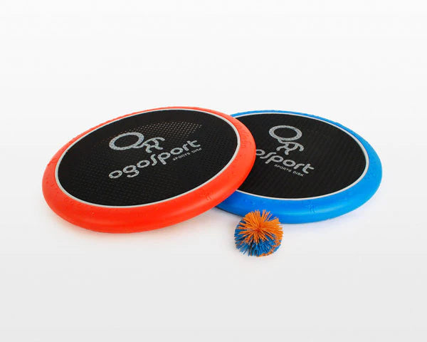 OgoSport Sports Single Catch Disk Pack with Pump - Red