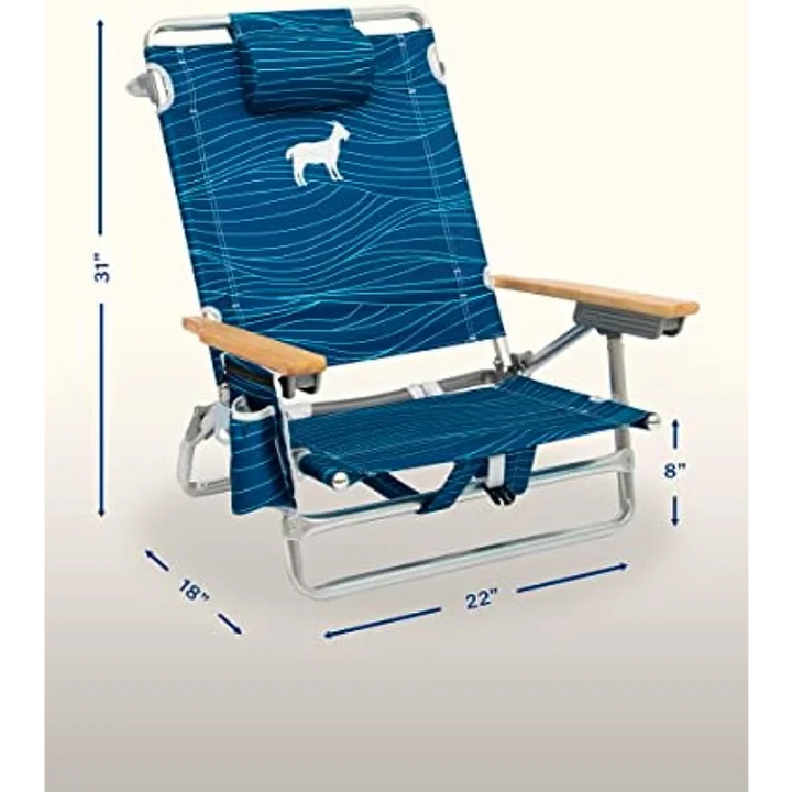 Slot Chair Beach Chair with Flying Sand-Disk Game