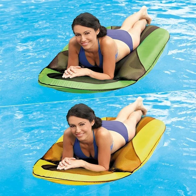 Spring Float SunDry Lounger - Green / Blue