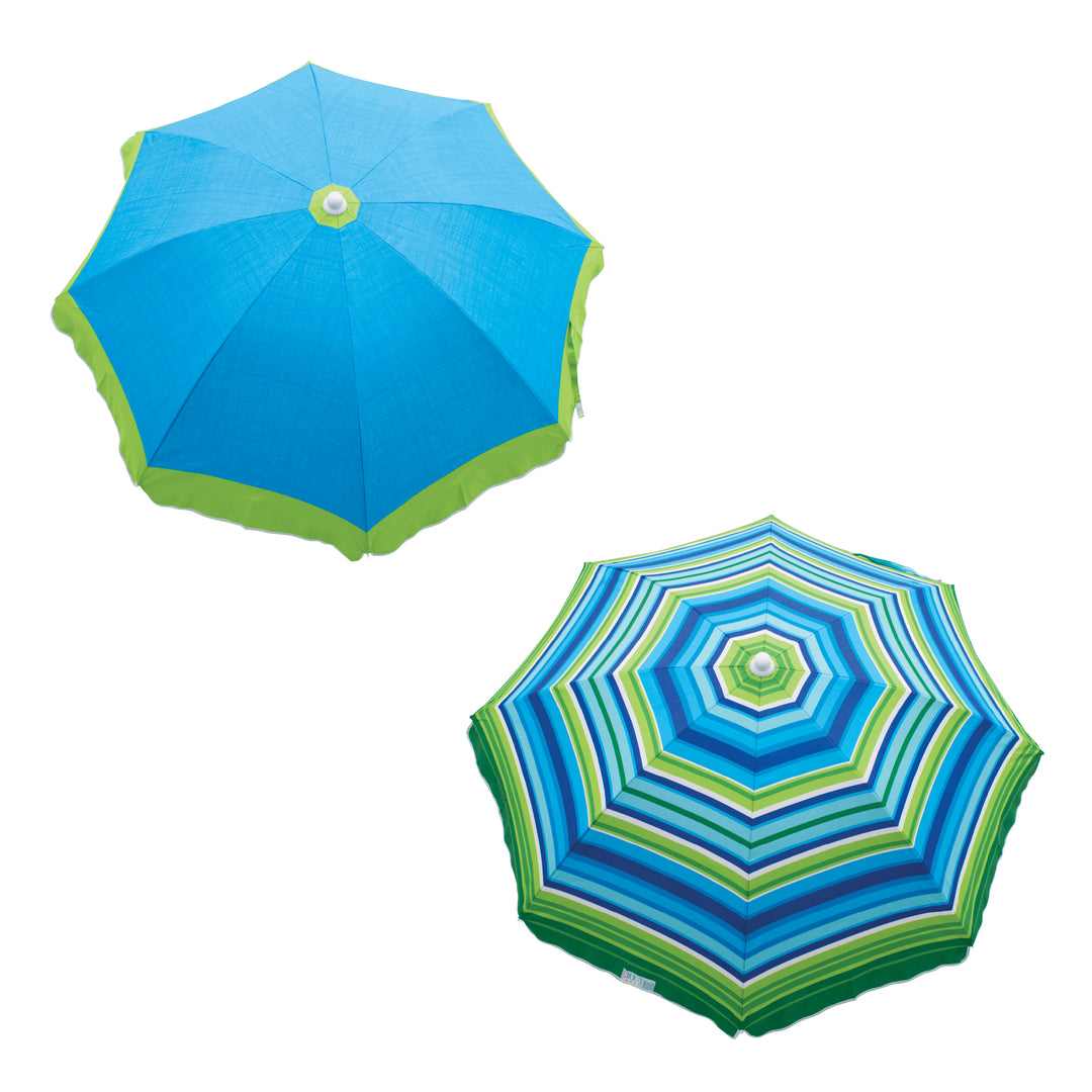 RIO Classic 6 ft. Sun Blocking Tilt Beach Umbrella - Trim