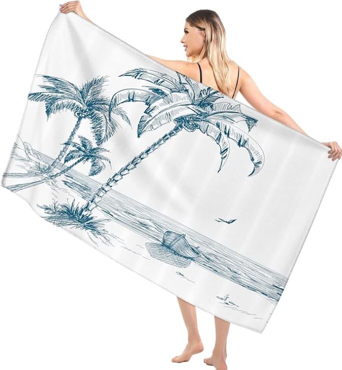 Extra Large Beach Towel and Blanket (54 x 68 in)