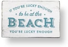 Signs of the Beach Decorative Wooden Beach Sign 18 6 Inches