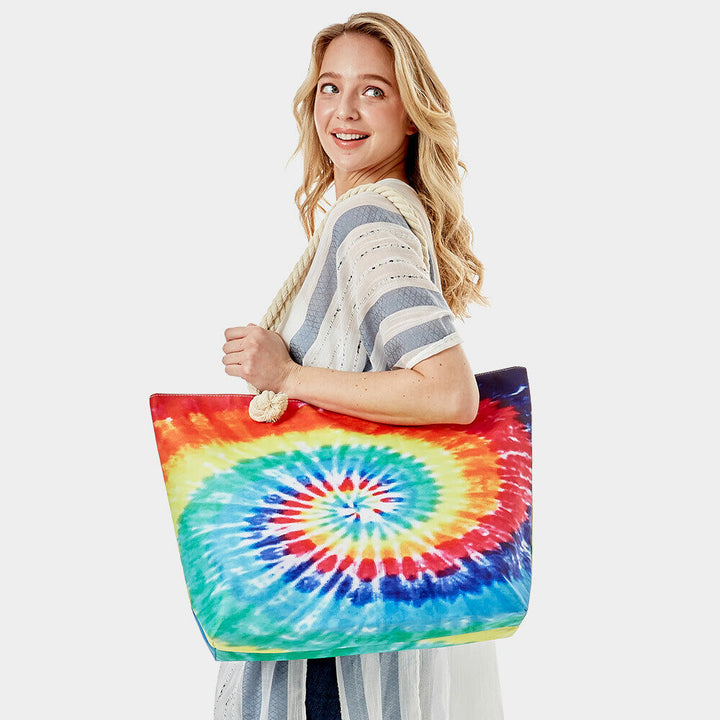 SoHo Swirl Beach Tote Bag