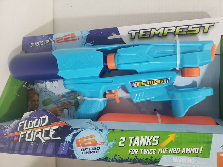 Flood Force Tempest Water Gun - Blue