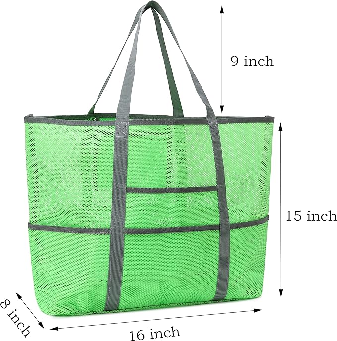 Oversized Mesh Beach Tote Bag