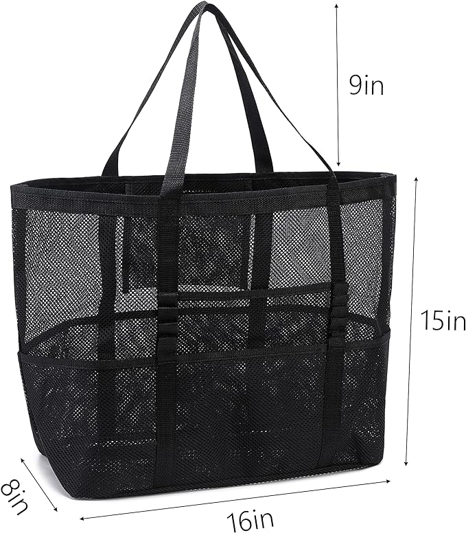 Oversized Mesh Beach Tote Bag