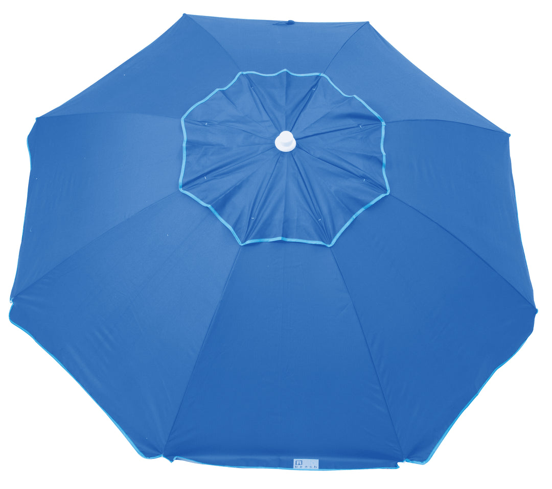 RIO 6.5' Sun Blocking Vented Beach Umbrella with Sand Anchor