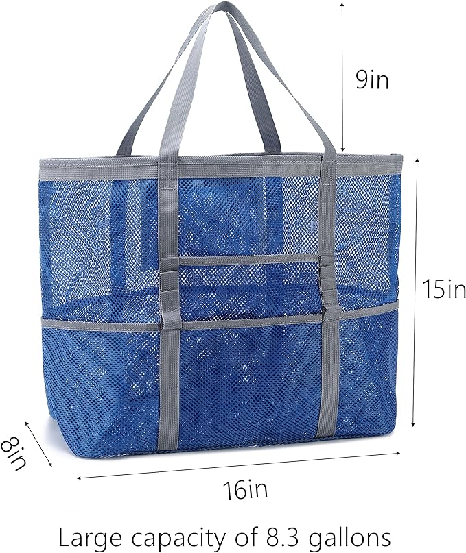 Oversized Mesh Beach Tote Bag