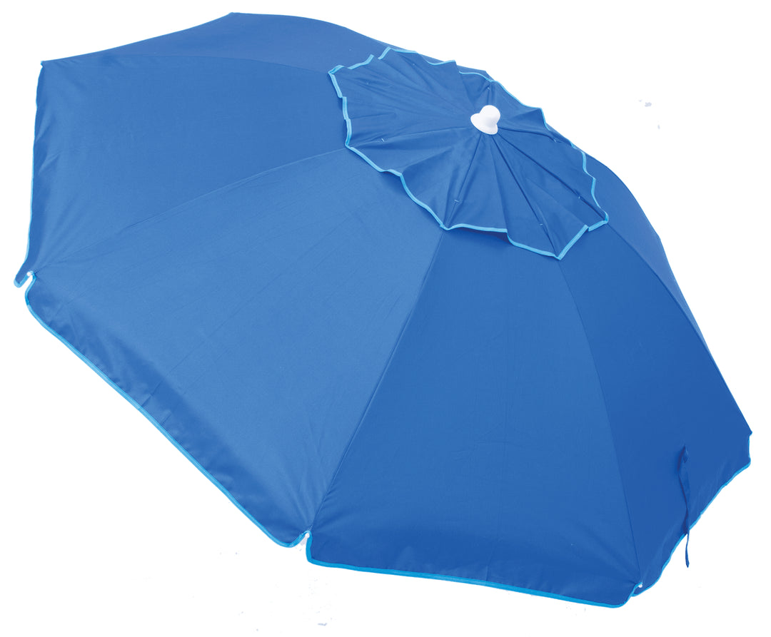 RIO 6.5' Sun Blocking Vented Beach Umbrella with Sand Anchor