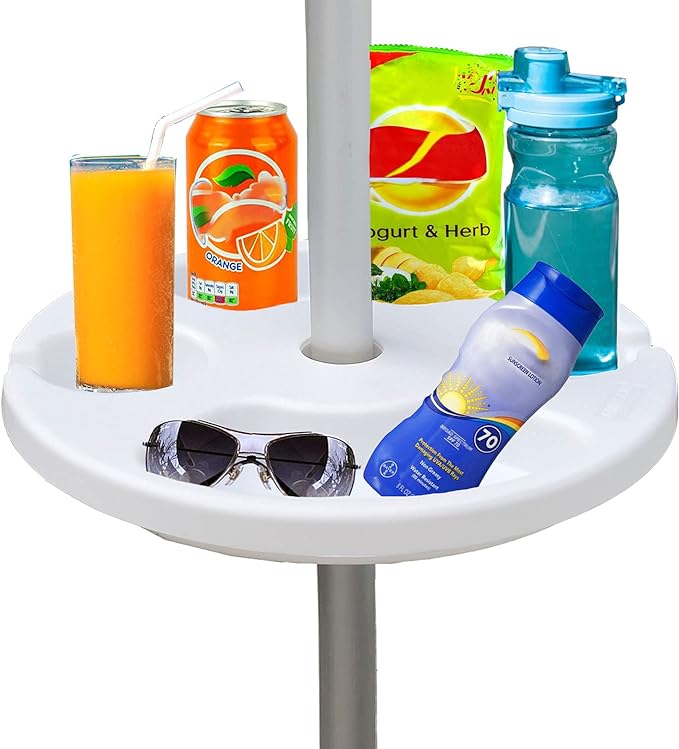 Folding Beach Umbrella Table Tray